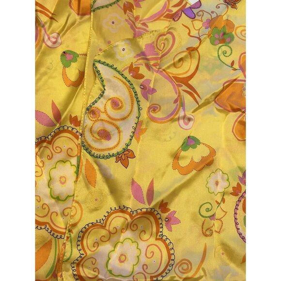 Unbranded Accessories - Cottagecore Yellow Floral Neck / Ponytail Scarf 65” x 8” Easter Spring Summer